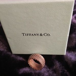 Tiffany & Co. Somerset mesh ring size 7